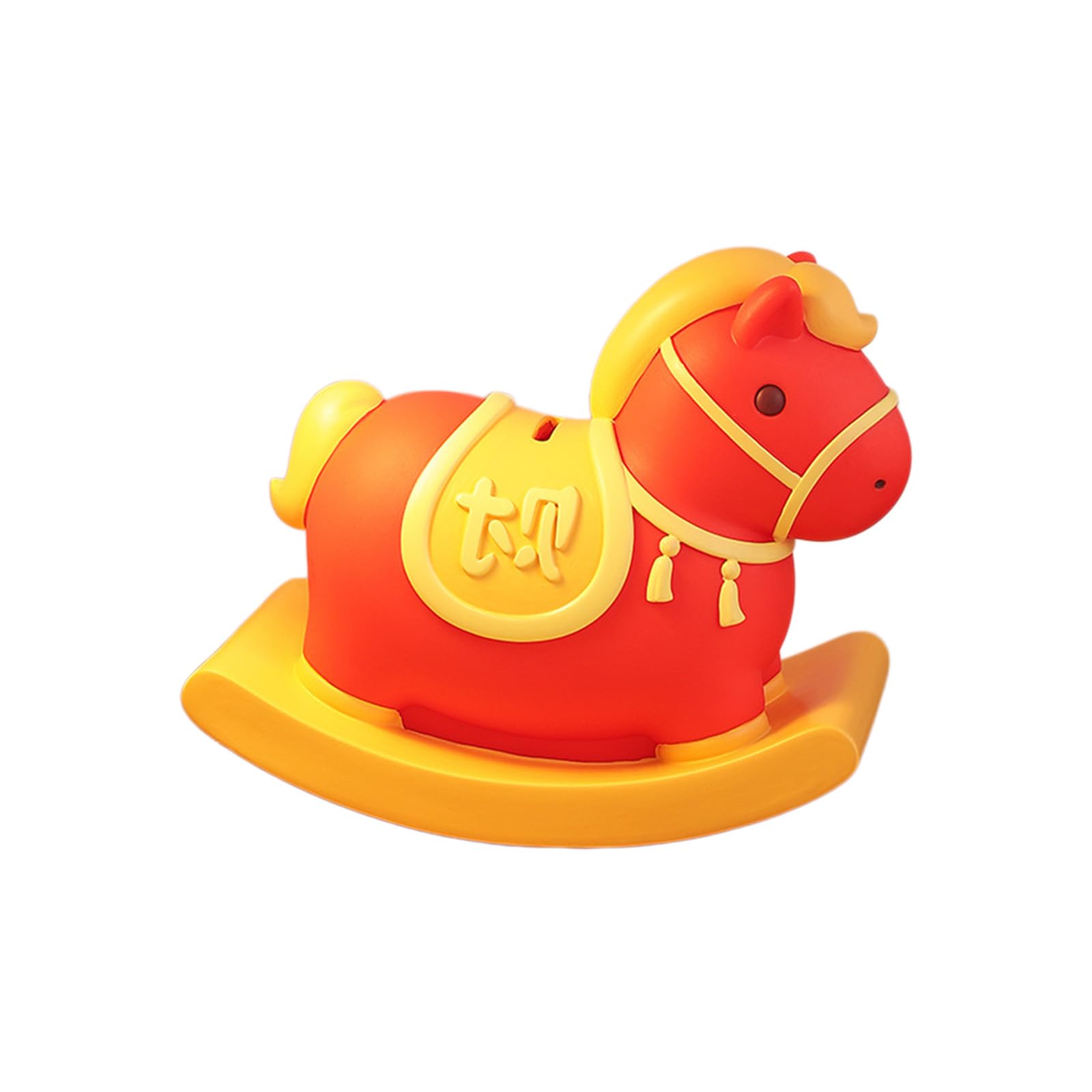 carotoe Rocking Horse Money Savings Box Home Tabletop Present Rocking Horse Piggy for Unbreakable Coin Saver Birthday Decor