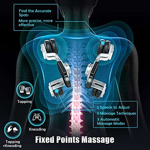 Costway Massage Chair Recliner With Zero Gravity, Full Body Shiatsu Adjustable Massage With Hand Massage Box, No Assembly, Sl Track, Heat Therapy, Speaker, Air Bag Massage, Short-Cut Key, Red #TOP5