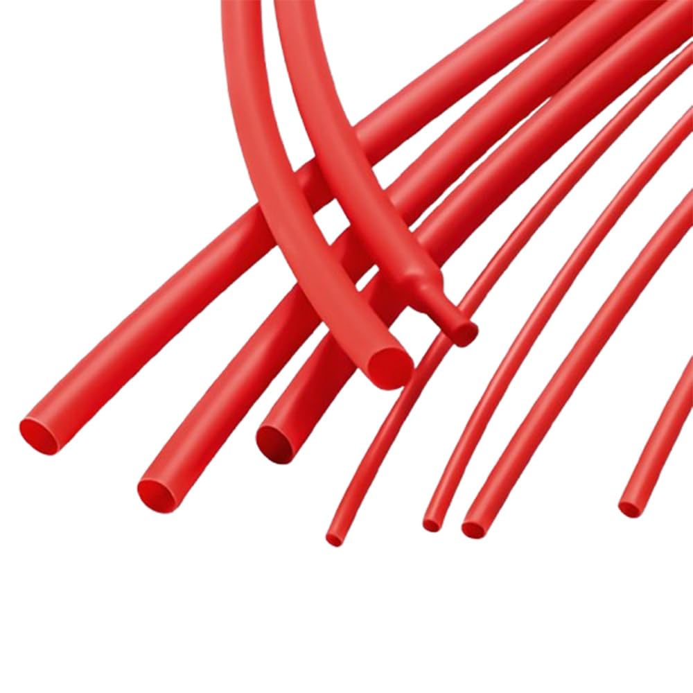 Gaine thermorétractable 3:1 pour isolation de fils électriques (rouge, 3,8 cm - 31,75 mm)