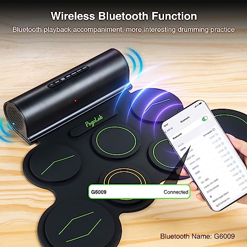 Portable Electric Drum Kit with Speakers & Accessories - 7 Pads - Image 2