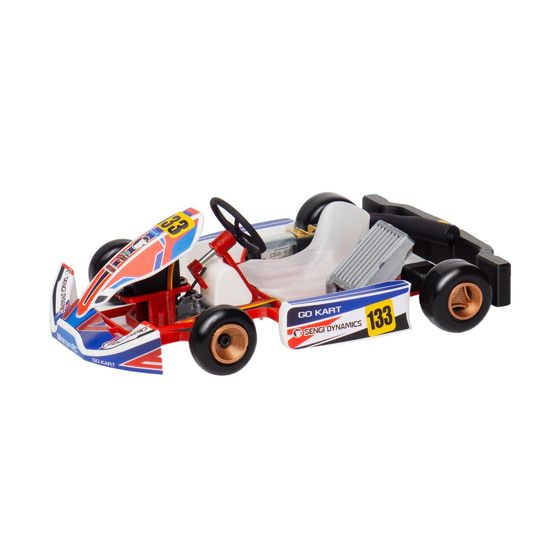 Samochód zdalnie sterowany, kart-80 1/32 skala RC do wyścigów, 2,4 G, 4WD RC, zabawka dla dorosłych (z pilotem zdalnego sterowania, wersja z dwoma bateriami)