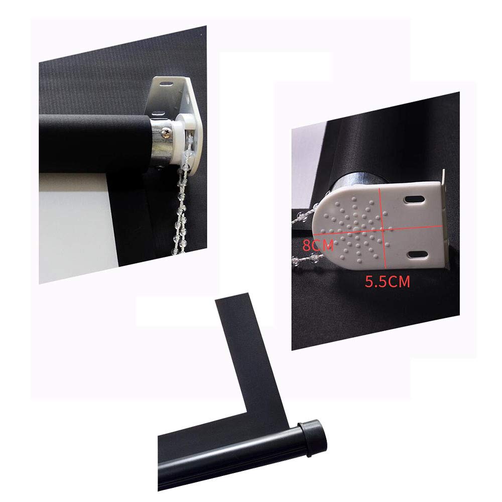 Telo Da Proiezione/4: 3 HD Portatile/60 Pollici a Parete Schermo Proiezione/Adatto per Home Theater,Uffici Scolastici,Interni Ed esterni/B / 116×87cm