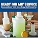 Carlisle FoodService Products Stor N' Pour Assorted Sauce Bottles Bartending Bottles with Vented Spout for Bar, Kitchen, And Restaurants, Plastic, 1 Quart , Multicolored