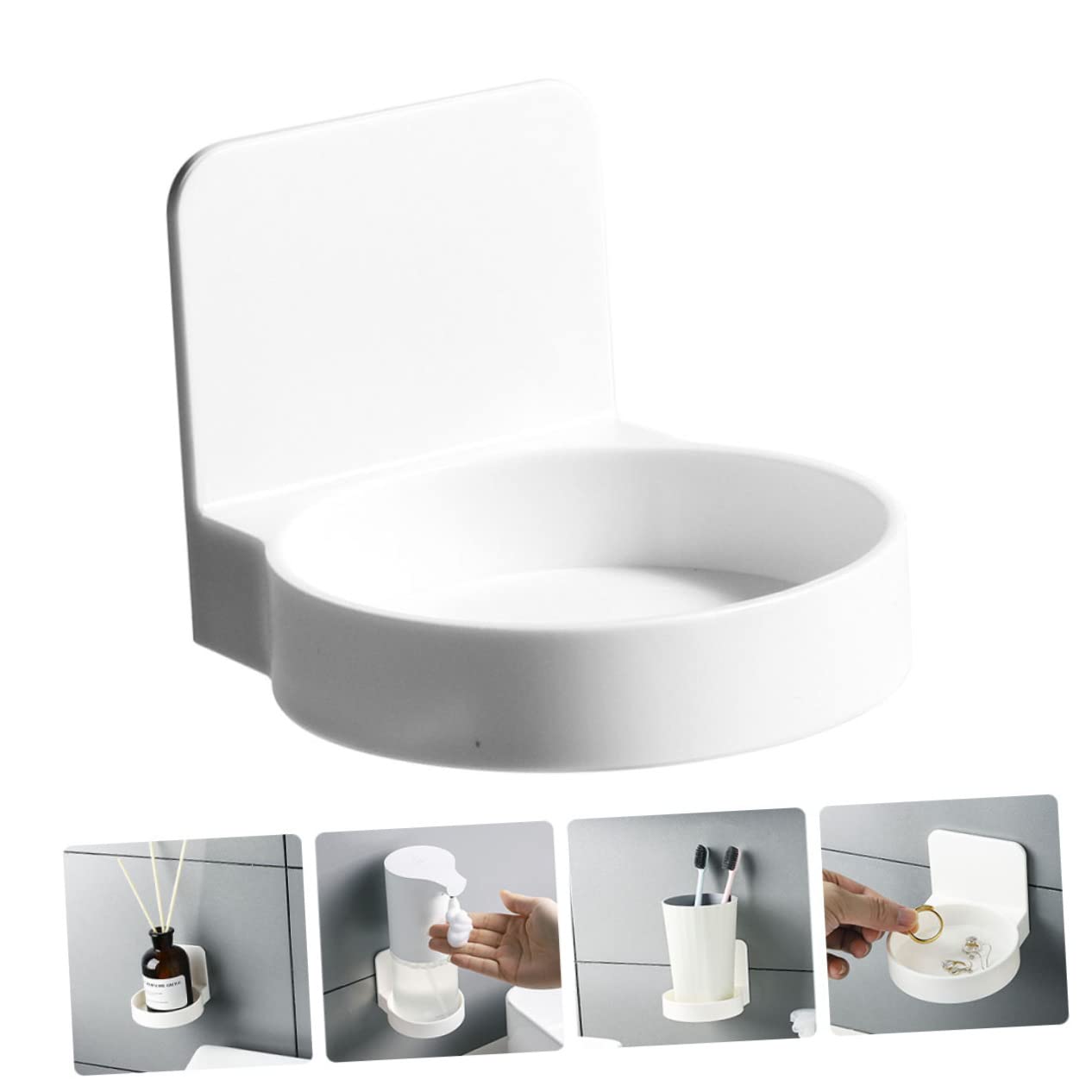 Étagère De Rangement Pour Aspirateur Mural Transparent Blanc De Luxe - Cosmétiques Et Articles De Toilette - Pour La Salle De Bain | Leroy Merlin
