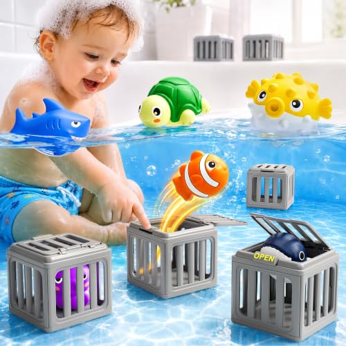 Funscape ocean animal dive cage game pool toy for toddlers