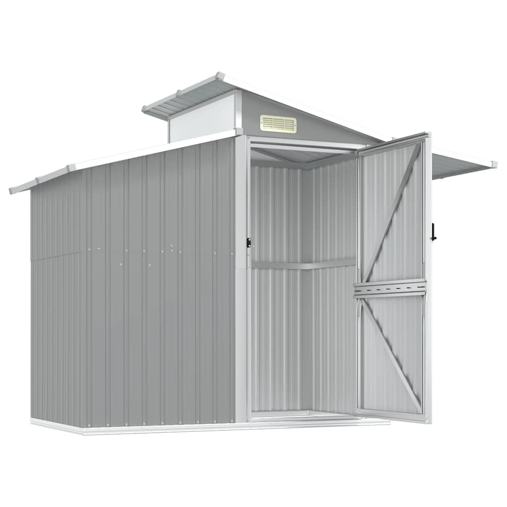 Générique Abri de Jardin Gris 270x130x208,5 cm Acier galvanisé,Maison & Jardin,Pelouses & Jardins,Vie en extérieur,Structures extérieures,Cabanes & abris de Jardin,316243