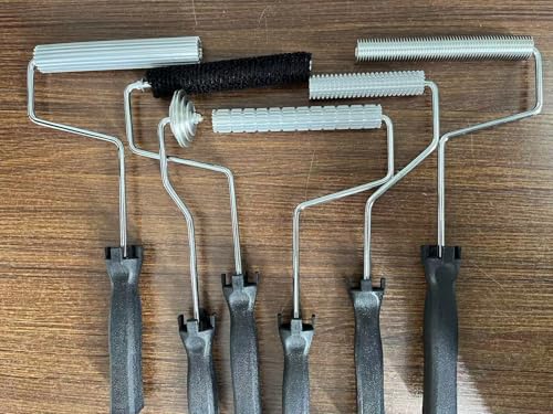 SET fiberglass laminating roller bubble roller for resin Laminating Roller project kit for composite (Full Size)