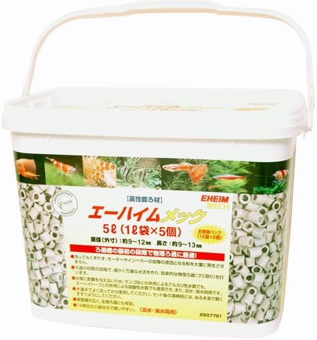 Amazon エーハイム エーハイムメック5l 1l袋 5個入ボックス エーハイム フィルター用アクセサリー 通販