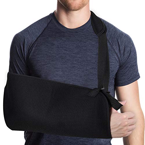 HZONE Arm Sling, Shoulder Sling Medical Arm Support Strap for Broken Fractured Arm