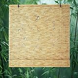 Ampia Applicazione: Questa tenda a rullo roman è versatile. Adatte per finestre, balconi, soggiorno, camera da letto, cucina, portico, giardino, patio, pergola, soffitto, ufficio, hotel, ristorante, divisorio, recinto. Le tapparella bamboo in bambù antiche possono essere trasformate in tende, tende divisorie, tende decorative di sfondo e tende a pergola, ampiamente utilizzate in case, negozi, hotel, sale da tè e sale espositive. Non solo per l'ombra ma anche per la decorazione