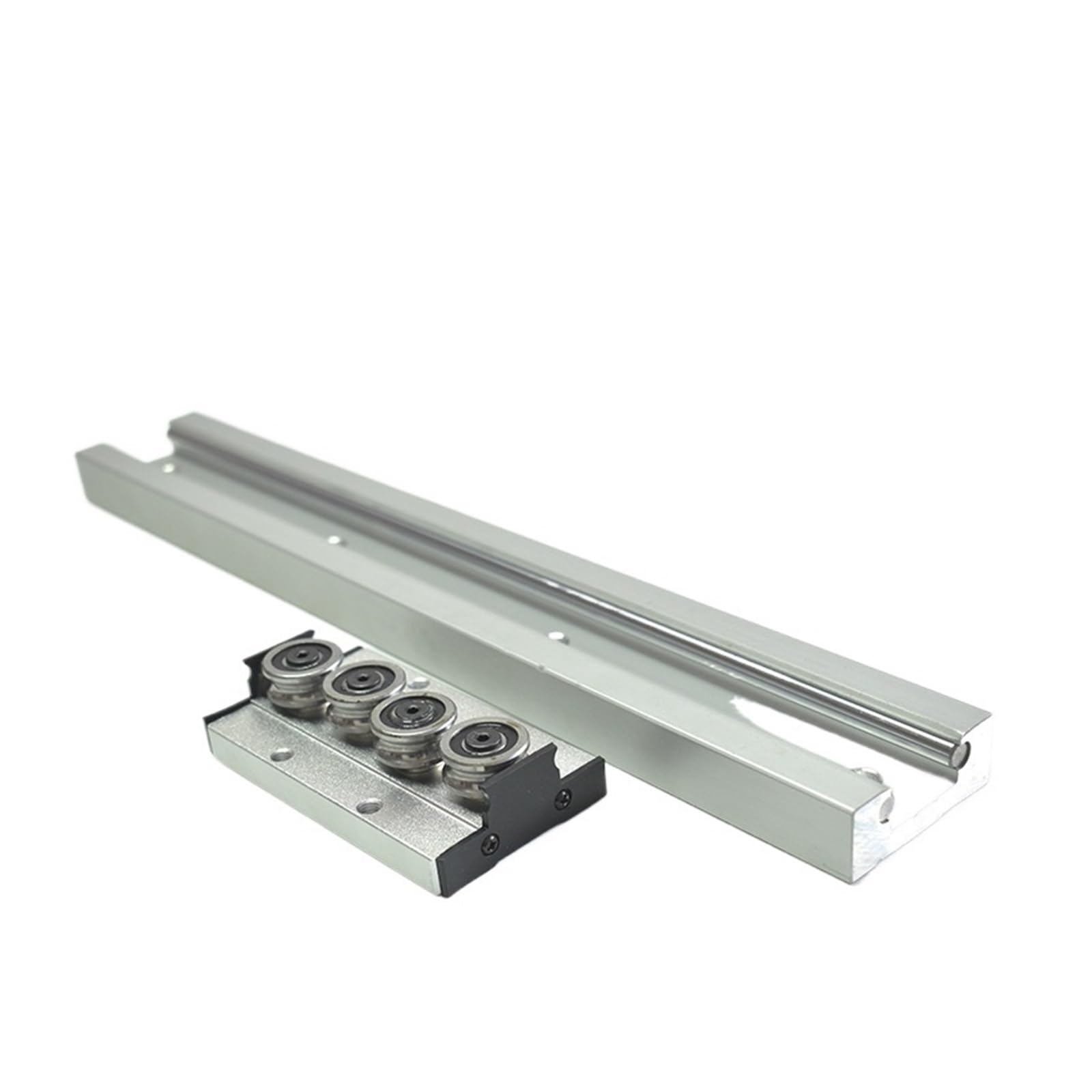 Carril lineal de doble eje incorporado, 47mm, SGR20N, 300~1400mm, deslizador rodillos, ruedas SGB20N, bloque deslizante rectangular for carpintería | SGB20N-3UU Block