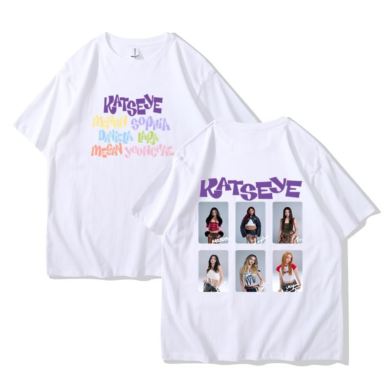 Katseye Kpop Short Sleeve Top TShirt Tee for Men Women Boys Girls-T0002