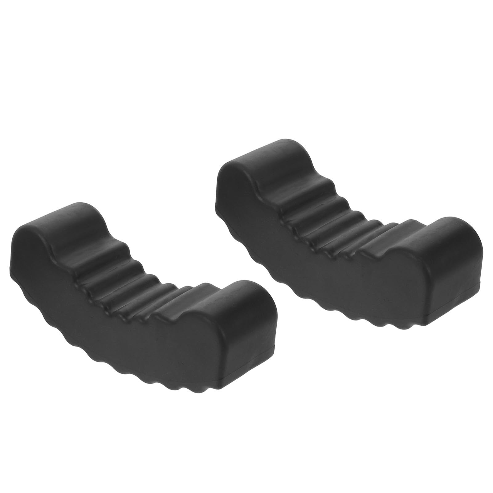 Patin Caoutchouc Chandelles Voiture 2 Pièces Structure Fendue pour Protection et Absorption de Chocs Lors de Réparations Automobiles