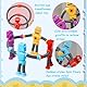 QYEHF 4 PCS Teleskop-Saugnapf Roboter Spielzeug, Telescopic Suction Cup Roboter Toy, Lustiges Pädagogisches Stressabbau-Spielzeug für Kinder und Erwachsene