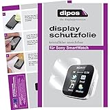 dipos I 2X Schutzfolie klar kompatibel mit Sony SmartWatch Folie Bildschirmschutzfolie