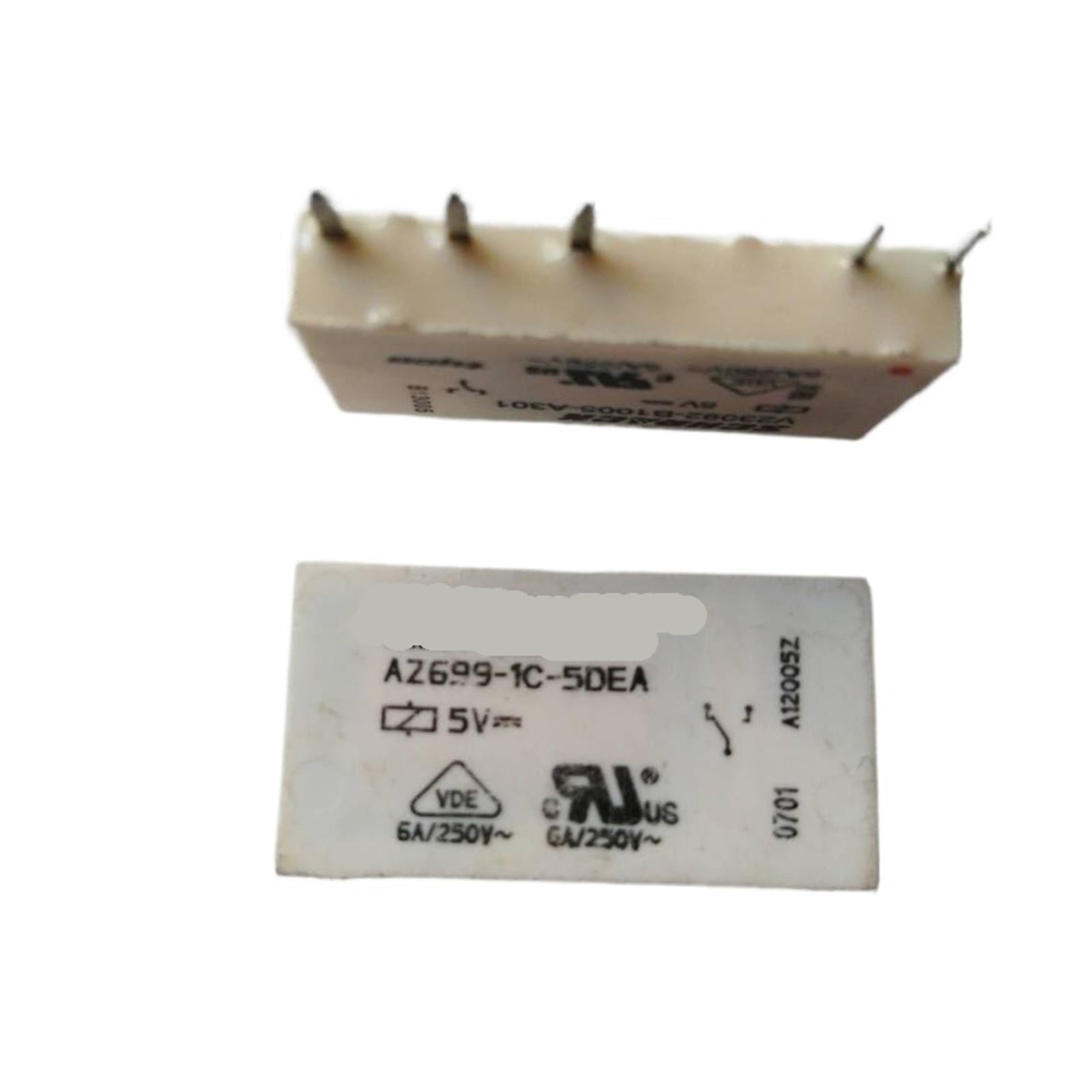 YLQUXEUV Az699-1c-5dea 5VDC, 5-pin relay, one open one close type,