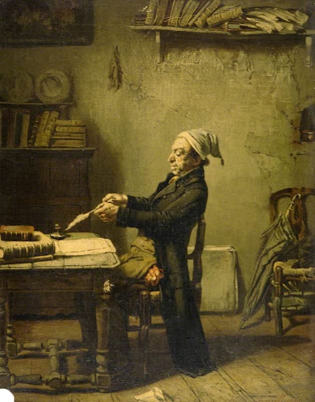 Impression d'affiches le vieil avocat Frans Meerts décoration 60x90