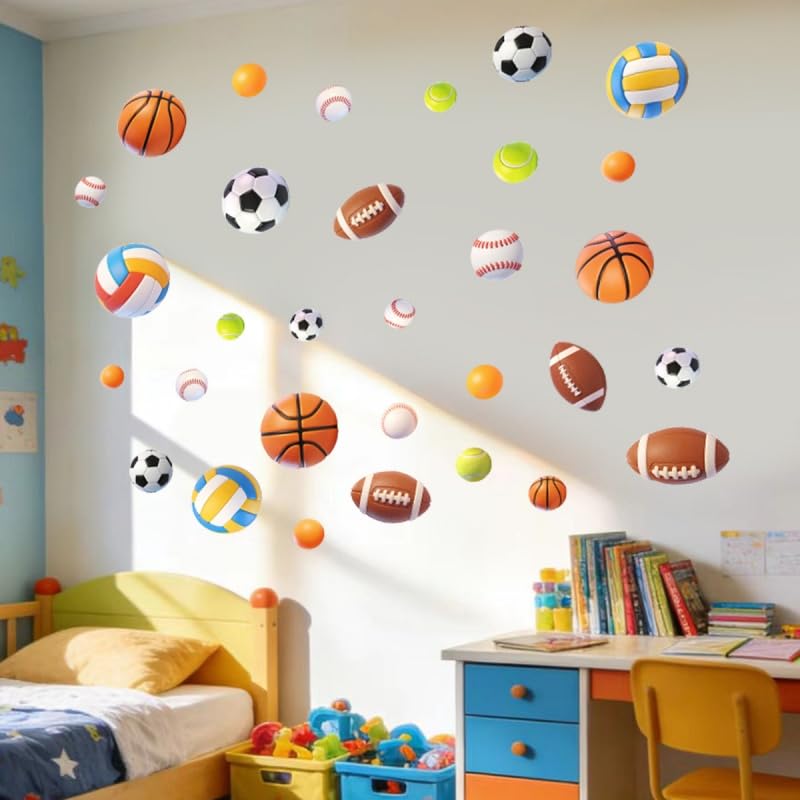 372 Piezas Vinilos Deportivos para Pared miniatura 5