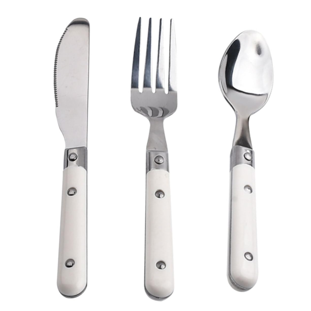 HAPINARY Smooth Surface Boys and Girls Cutlery Pcs Stainless Steel Set for and Girls Eating