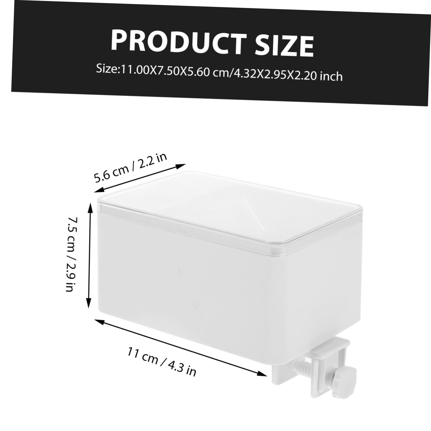 GALPADA 1 Set Auto Fish Feeder for Aquariums Aquarium Feeding Container Silent Operation Long Standby High Grade Material for Small Fish Tanks