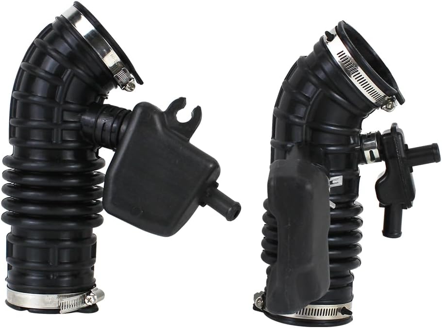 Left and Right Side Intake Hose Intake Boot Tube Outlet Duct Compatible with Infiniti FX35 Base Sport 2009-2012 Replaces 16576-1CB1A 16576-1CB0A- 2PCS Driver and Passenger Side