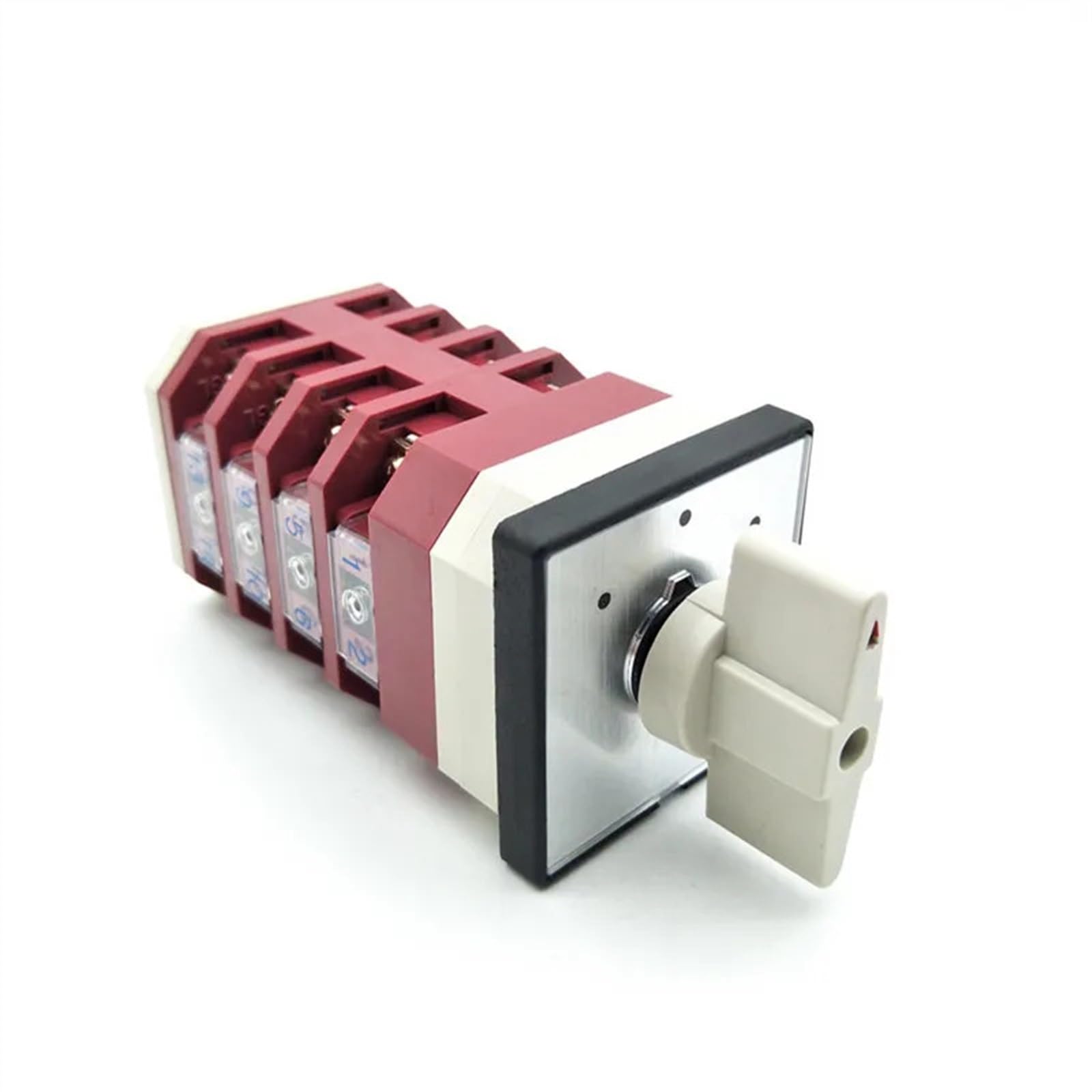 Interruptor de conmutación de leva rotativa de 4 posiciones, CA 380 V, 220 V, 16 A, 16 terminales de tornillo