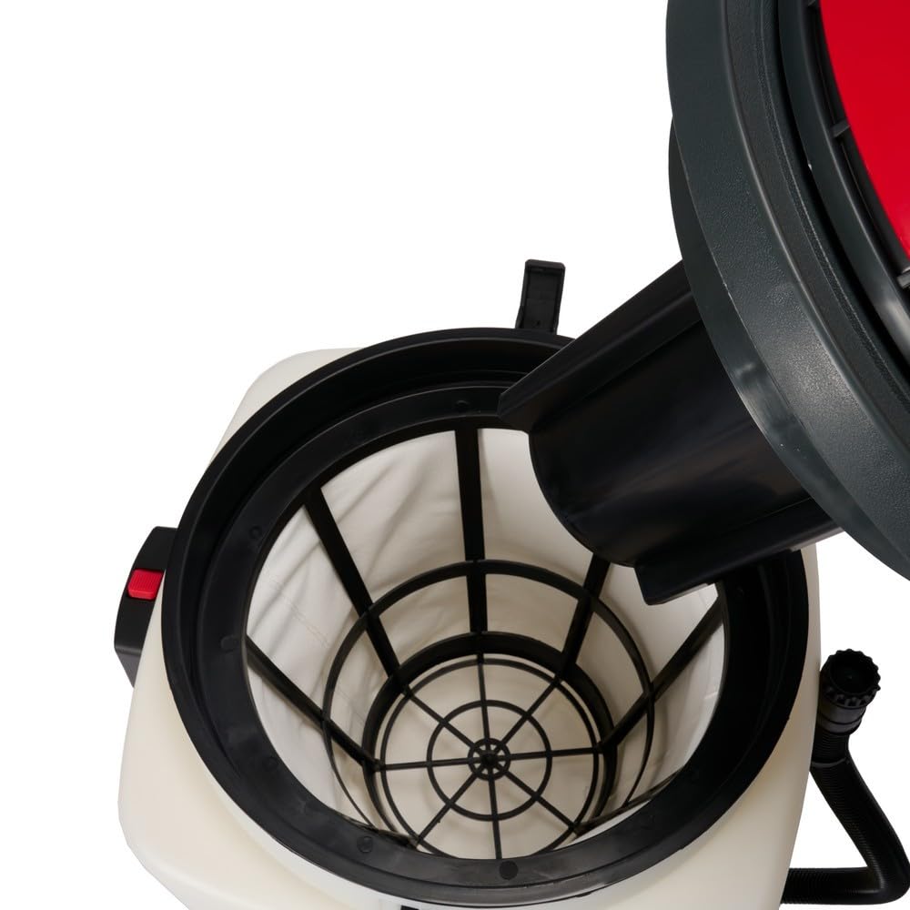 HEMMDAL Industriestaubsauger | 3.000 W | 90 Liter Fassungsvermögen | Nass-Trocken-Sauger mit 3 einzeln zuschaltbaren Saugmotoren | Kippfahrgestell | Zubehör für unterschiedliche Einsatzbereiche