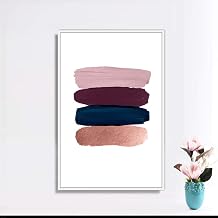 wall26 Framed Canvas Wall Art for Living Room, Bedroom Brush Strokes V Canvas Prints for Home Decoration Ready to Hang - 24x36 inches