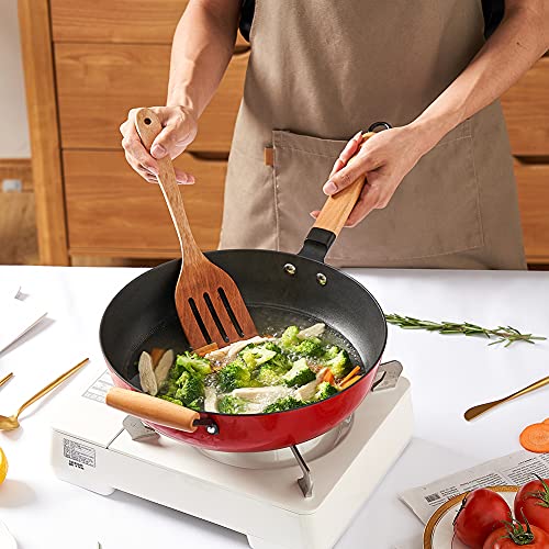 Sarten-Wok-Induccion-con-Cubierta-HUABANG-Profesional-Sartenes-Woks-Revestimiento-Antiadherente-O-30-cm-Mango-de-Madera-Extraible-Wok-De-Acero-para-cocina-de-induccion-y-gas-natural