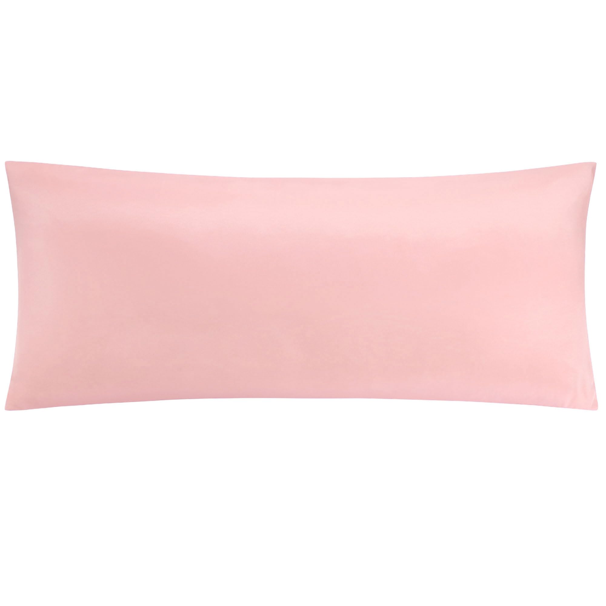 PiccoCasa Body Cooling Pillowcase Viscose from Bamboo Long Pillow Case Breathable Cool and soft Body Pillow Cover with Zipper Closure Pink 20"x55" (4ft 6in)