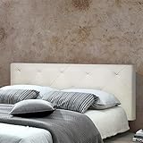 DETTAGLI - Tessuto: Ecopelle / Altezza: 60cm / Lunghezza 160cm / Larghezza 8cm / Colore: Bianco