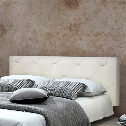DETTAGLI - Tessuto: Ecopelle / Altezza: 60cm / Lunghezza 160cm / Larghezza 8cm / Colore: Bianco