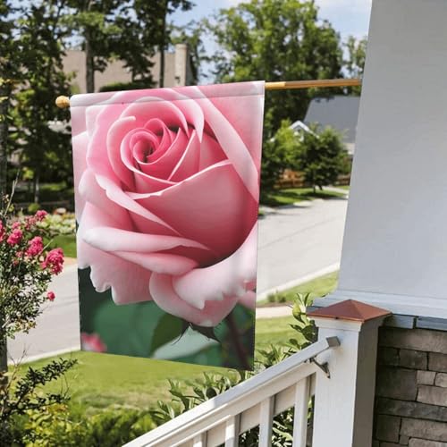 Drapeaux de jardin roses extérieurs avec impression double face durable - 6