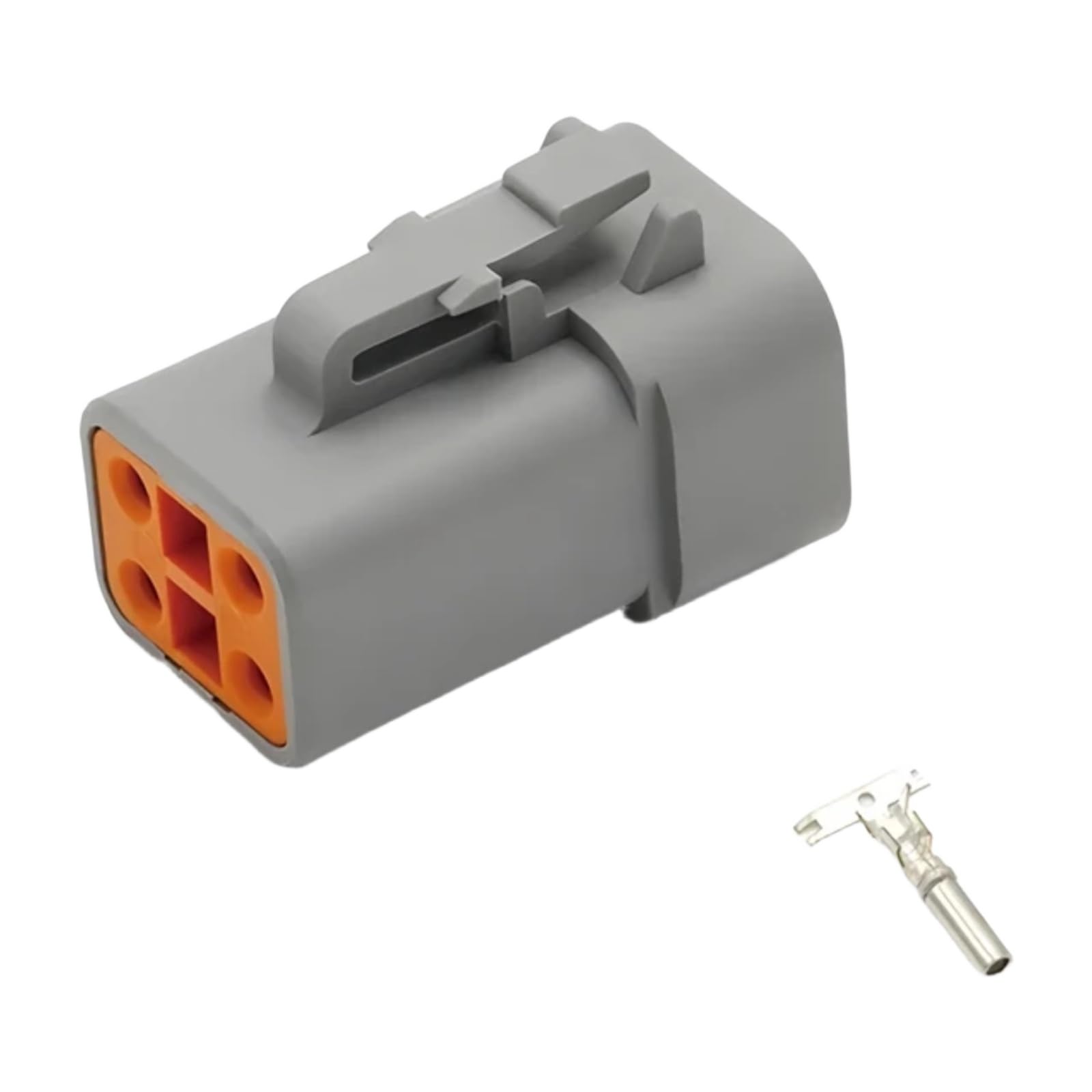 Conector DTP06-4S hembra gris de 4 pines para reparar fallos electricos