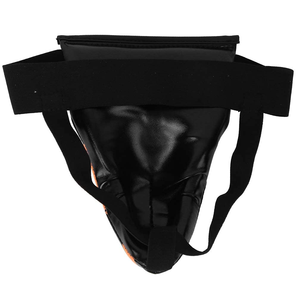 Alomejor Niños Jockstrap Groin Guard Youth Boys Abdo Groin Cup Protector Boxeo Equipo Protección Abdominal Negro