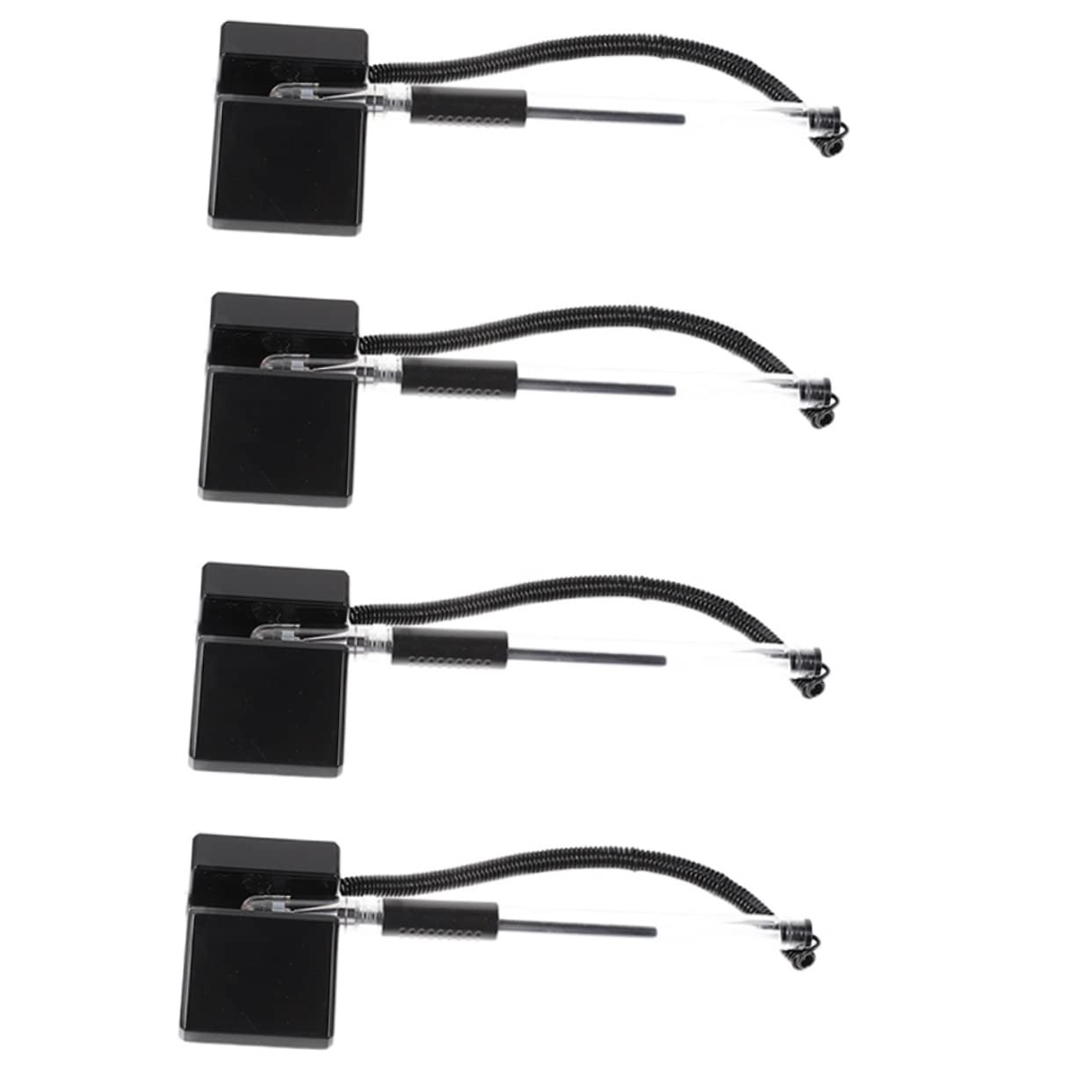 SOIMISS 3 Set Penne Gel Sicure Per Scrivania Reception Penne Da Banco Con Inchiostro Nero Per Hotel Uffici E Sportelli Design Antifurto Per Uso Professionale 4 Pezzi*3