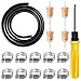 VIGRUE Benzinschlauch Kit - 2 Meter Ø 6mm Kraftstoffleitung Vakuumröhre + 4 Stück 6mm Benzinfilter + 1 Schraubendreher + 10 Stück Schlauchschellen für Auto Motorrad Roller