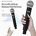 Wireless Microphone System, BOMGE Pro 4-Channel Cordless Mic Set with Four Handheld Mics, Fixed Frequency, Long Range 200ft, Ideal for Church,Karaoke, Events (V430)