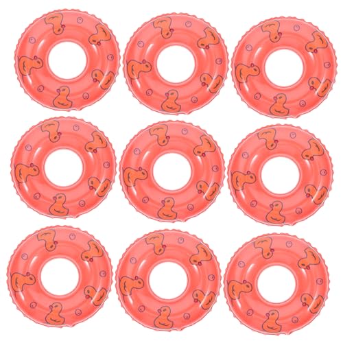 Vaguelly Miniature Swim Ring Model 10pcs Swimming Ring Ornaments for Boys and Girls Bath Decor