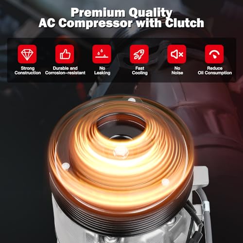 Image of CCIYU AC Compressor w /Clutch for INFINITI EX35 3.5L 2008-2009