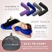 Squishy Deluxe Microbead Body Pillow with Silky Removable Cover, Extremely Huggable, Full Body Support, Keeps Spine in Proper Alignment, Doubles As a Pregnancy & Nursing Pillow, 47 X 7”