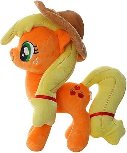 Little Horse Plush Toy 20cm Friendship Movie Feature Character Doll Action Figure Model Toy (Apple-Jack)