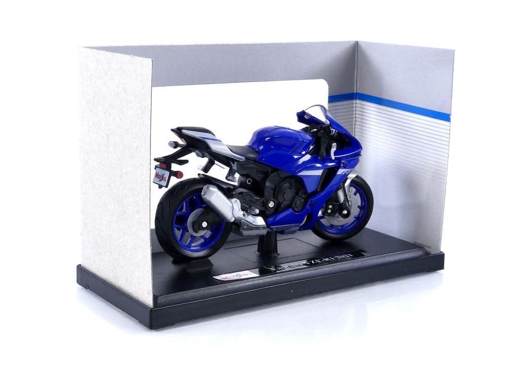 Maisto 1/18-20-21837 - Yamaha YZF-R1-2021, Blue, 30 centimeters - Image 2
