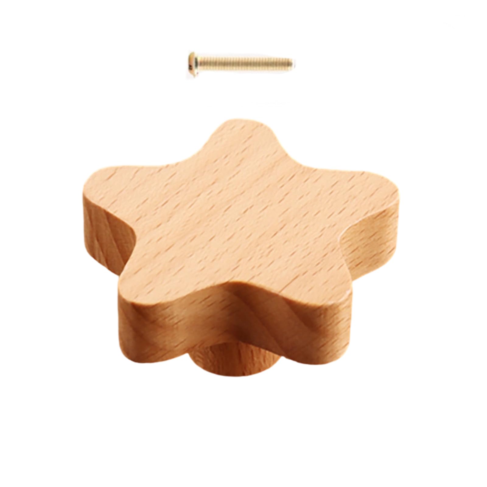 ZBIianxer Wood Handle Children Room Furniture Handle for Cabinets and Drawers Door Knobs Kitchen Cupboard Wardrobe Pulls Children Room Decoration Furniture Hardware