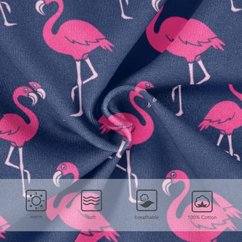 Boys' Exclusive Briefs Toddler Underwear 95% Combed Cotton Boxerbriefs 2T Flamingo Pattern on Dark Blue 323