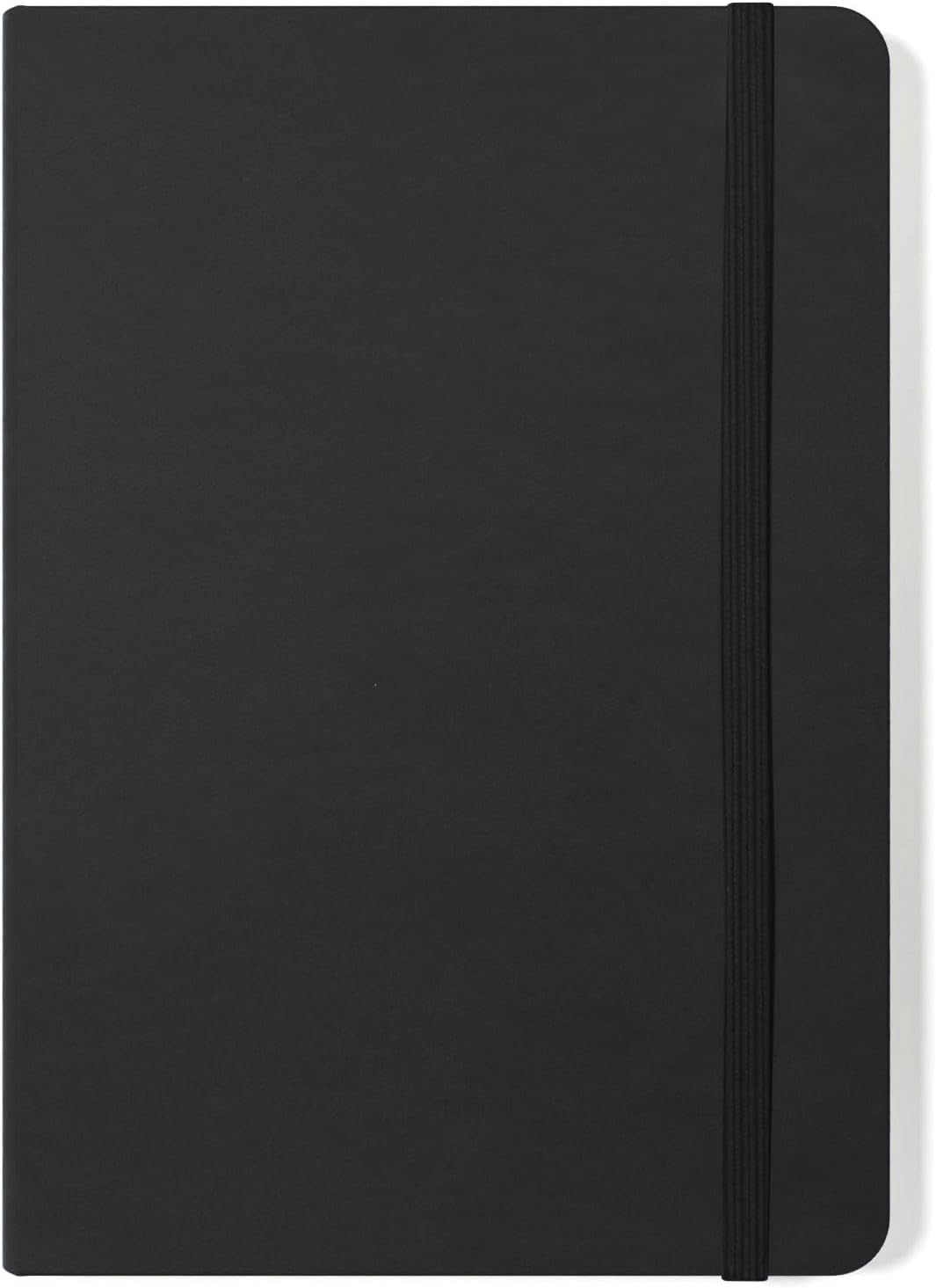Silvine A5 Executive Hardback Notebook/Journal Black - Lined 90gsm (160 Pages)