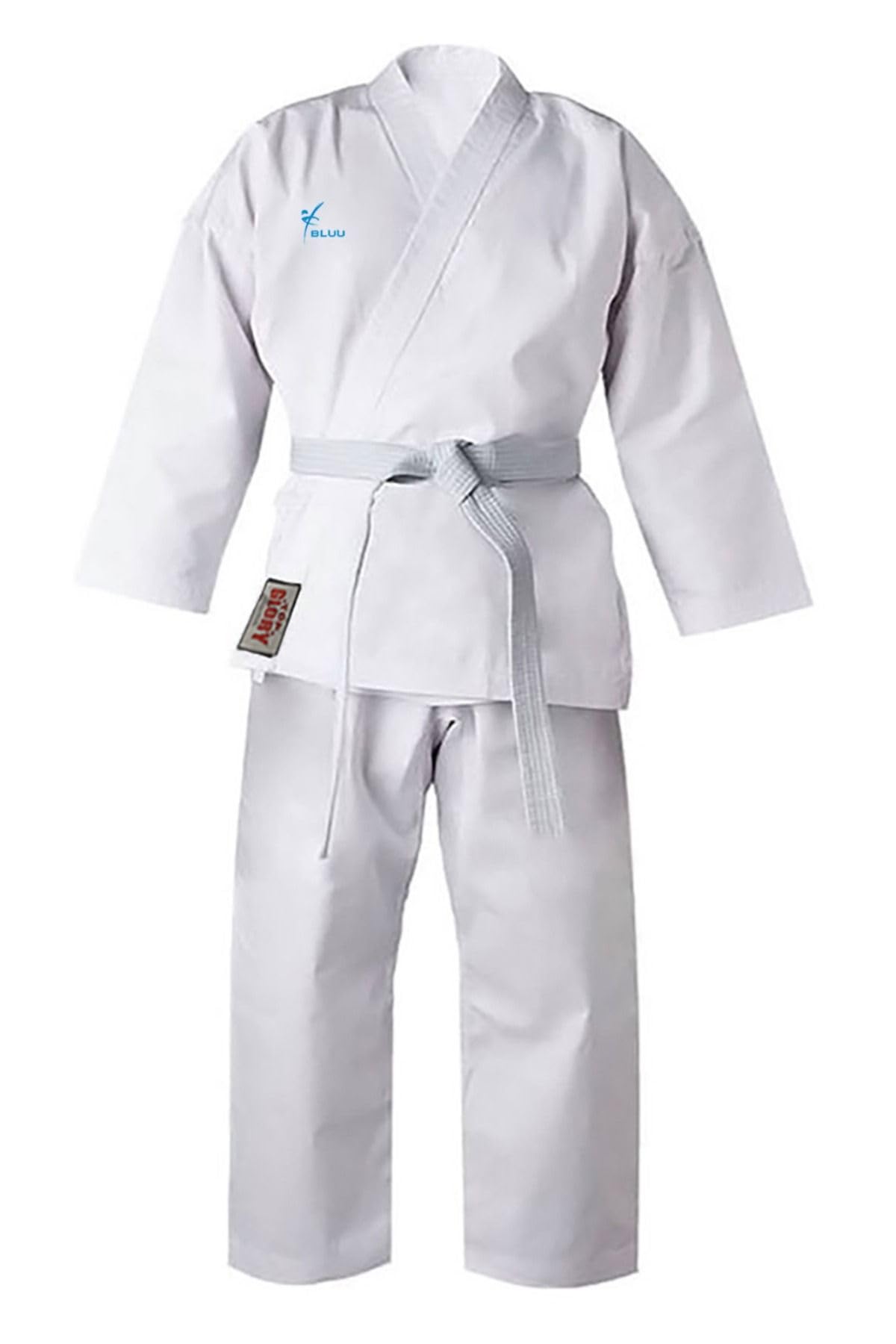 Bluu Fitilli Acemi Karate Elbisesi (110)