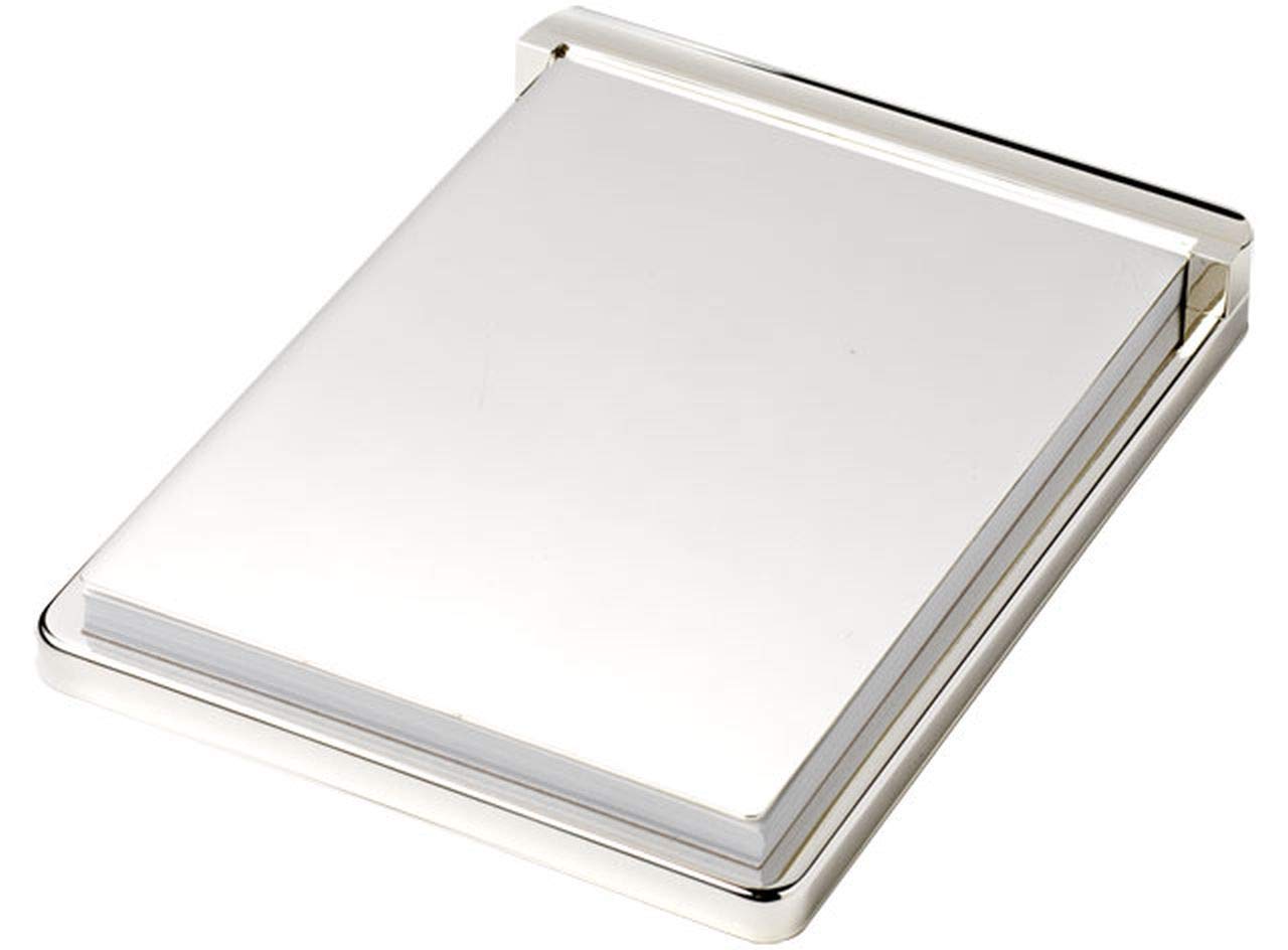 Ten Blocco Appunti in Silver Plated cod.EL277 LB cm 22,5x17x2,5h by Varotto & Co.