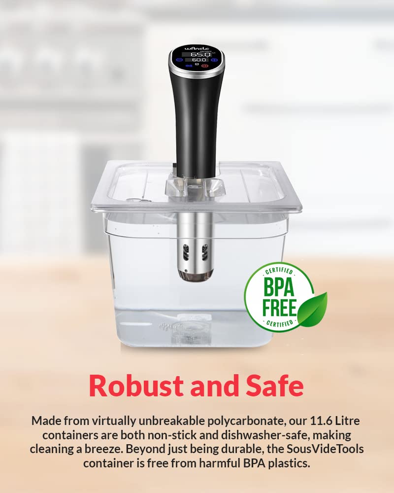 SousVideTools Contenedor Sous Vide | Depósito de agua | Compatible con olla directa Inxineu Vpcok | 11.6L