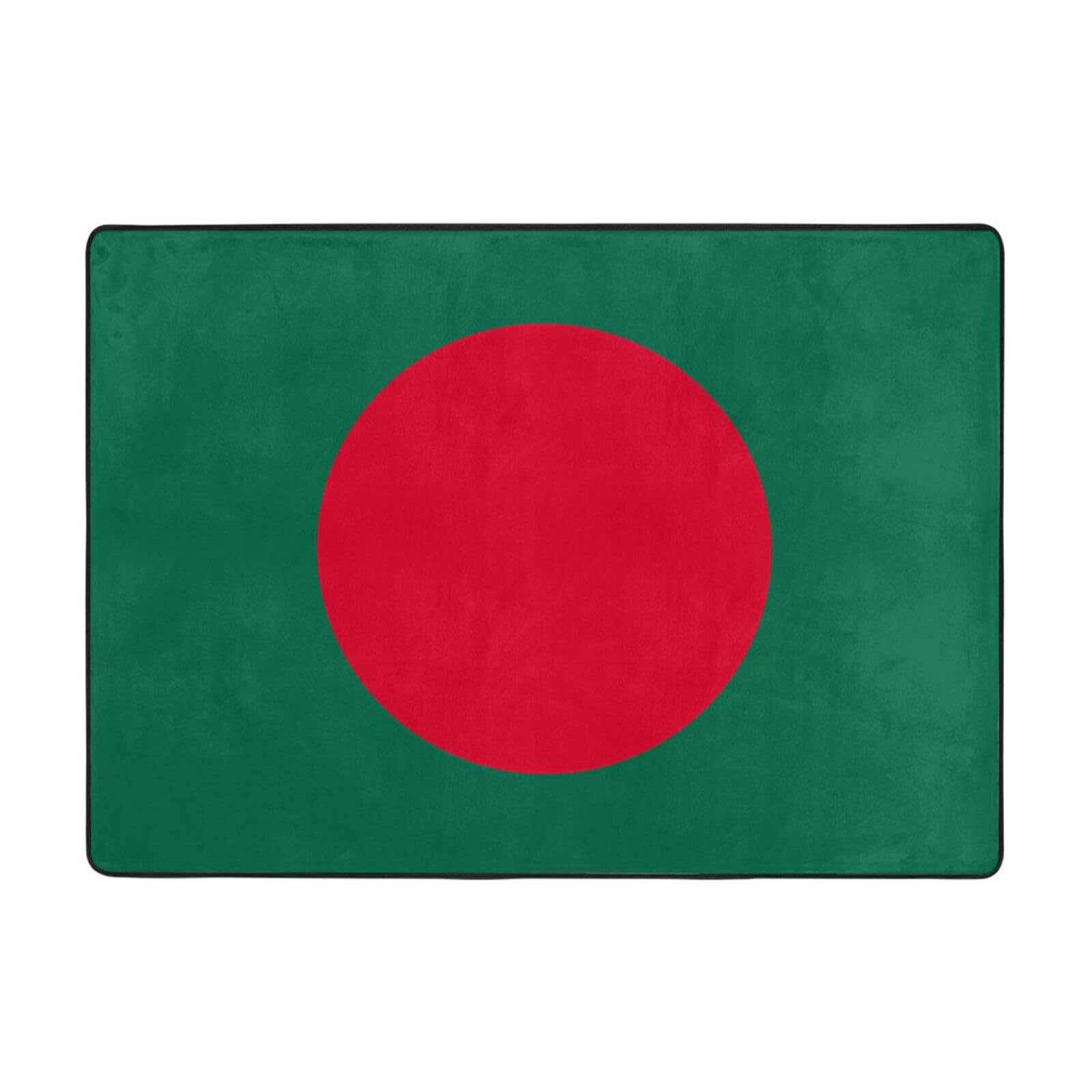 Tapis drapeau Bangladesh grand format 200x150cm moelleux pour salon